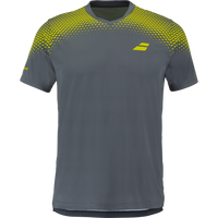 Babolat Aero Crew Neck Tee - Grey/Aero