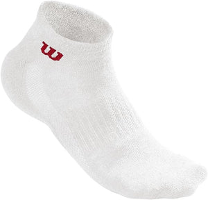 Wilson Men's White Quarter Sock - 3 Pairs