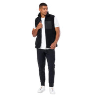 Gym + Coffee Industry Fleece Gilet - Unisex - Black