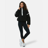 Gym + Coffee Industry Half Zip Fleece Jacket - Black