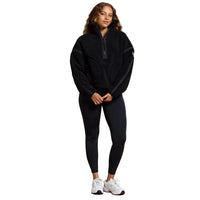 Gym + Coffee Industry Fleece Half Zip Jacket - Deep Black