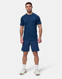 Gym + Coffee Men's Relentless Tee - Petrol Blue