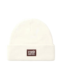 Gym + Coffee Knit Beanie - Ecru