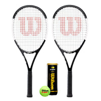 Wilson Nemesis 103 Graphite Tennis Racket Twin Set & 3 Balls