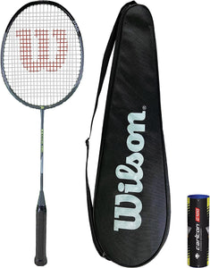 Wilson Recon P80 Badminton Racket, Protective Cover & Shuttles