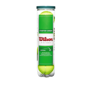 Wilson Starter Green Tennis Balls - 1 Tube (4 Balls)
