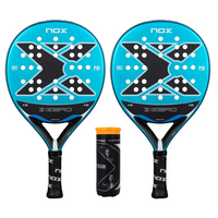 NOX X-Zero Padel Racket Twin Set - Includes 2 x Padel Rackets & 3 Padel Balls
