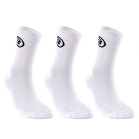 Bullpadel BP262 High Socks, Pack of 3, White