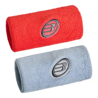 Bullpadel Wide Wristband - 2 Pack - Lava/Grey