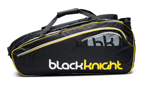Black Knight Competition 6 Racket Bag - Black/Yellow