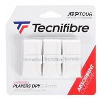 Tecnifibre Players Dry Absorbent Overgrip - Pack of 3