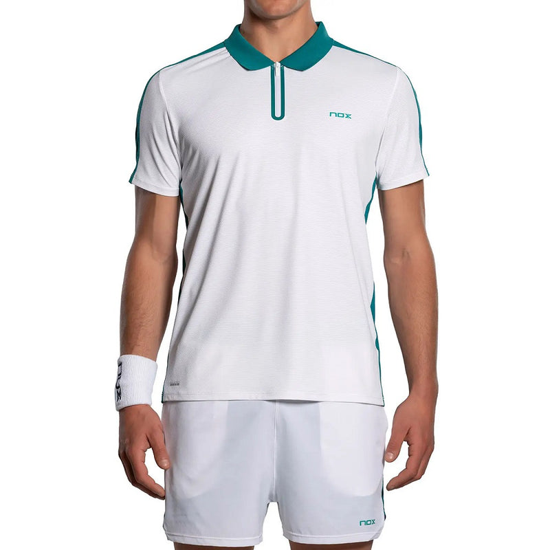 NOX Pro Men's Polo - White / Ivy Green