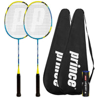 Prince Pro Rebel Nano 75 Graphite 2 Player Badminton Racket Set Including Shuttles