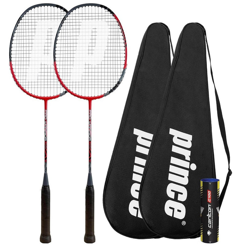 Prince Pro Warrior Nano 75 Graphite Badminton Racket Set Including Shuttlecocks