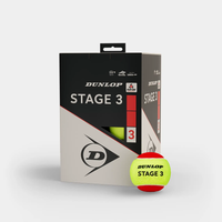 Dunlop Stage 3 Red Junior Beginner Tennis Balls - 12 Pack