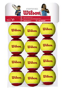 Wilson Starter Easy Red Tennis Balls - 12 Pack