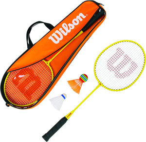 Wilson 2 Player Junior Badminton Set with Carrybag and Shuttles