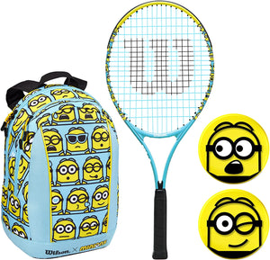 Wilson Minions 25" Junior 2.0 Tennis Set Includes Bag & Dampener Set