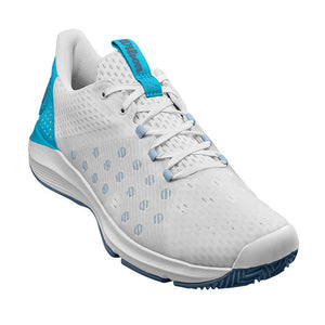 Wilson Hurakn Men's Padel Tennis Sports Shoe Trainer - White/Blue
