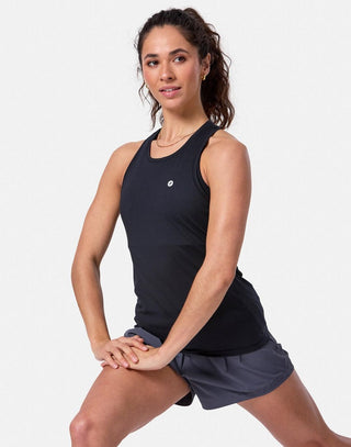 Gym + Coffee Women's Relentless Racer Back Vest - Black