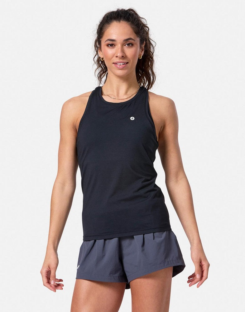 Gym + Coffee Women's Relentless Racer Back Vest - Black – Racketworld UK