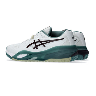ASICS Gel Resolution X Mens Tennis Shoes - White/Dark Aubergine