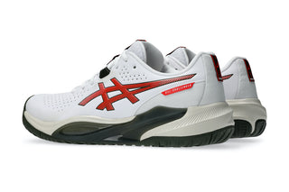 ASICS Gel Challenger 15 Mens Tennis Shoes - White/Cherry Tomato - 2026