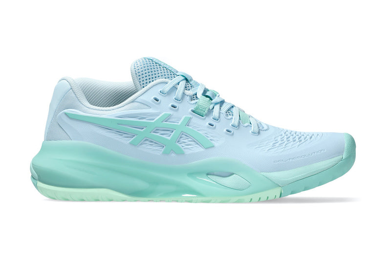 ASICS Gel Resolution X Women's Tennis Shoes - Light Blue/Oasis Green - 2026