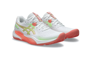 ASICS Gel Challenger 15 Women's Padel Shoes - White/Guava - 2026
