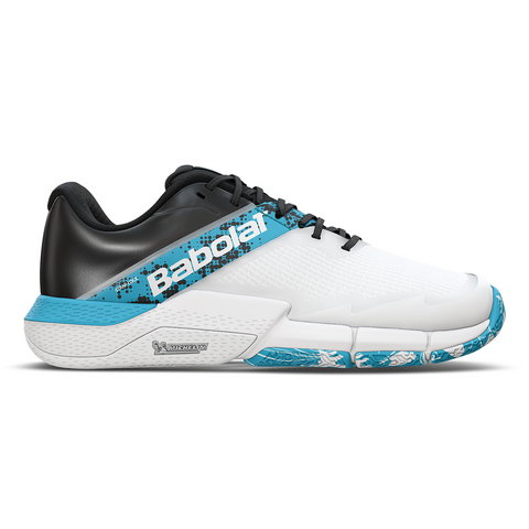 Babolat Movea 2 Men's Padel Shoes - White/Cyan Blue