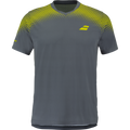 Babolat Aero Crew Neck Tee - Grey/Aero