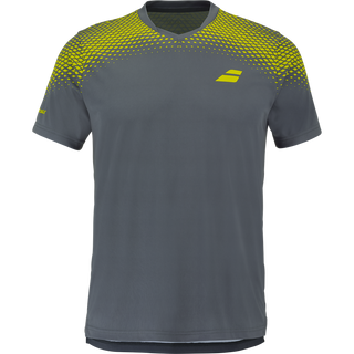 Babolat Aero Crew Neck Tee - Grey/Aero