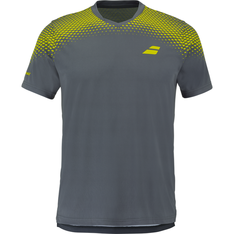 Babolat Aero Crew Neck Tee - Grey/Aero
