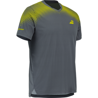 Babolat Aero Crew Neck Tee - Grey/Aero