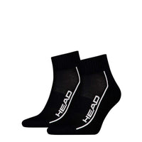 HEAD Black Performance Quarter Sock - 2 Pairs