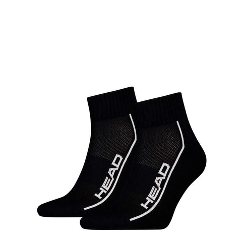 HEAD Black Performance Quarter Sock - 2 Pairs