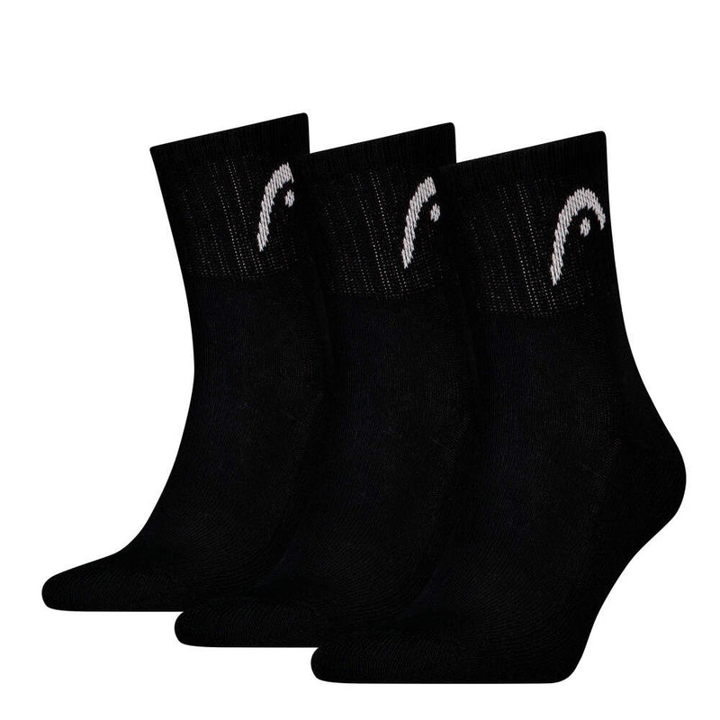 HEAD All Sports Training Short Crew Socks - 3 Pairs - Black