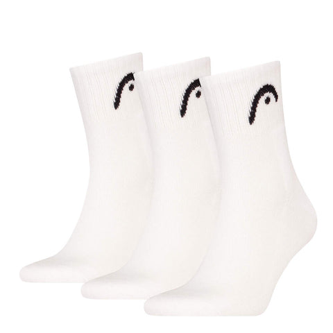 HEAD All Sports Training Short Crew Socks - 3 Pairs - White