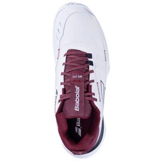 Babolat SFX Evo All Court Men's Tennis Shoes - White/Port Royale