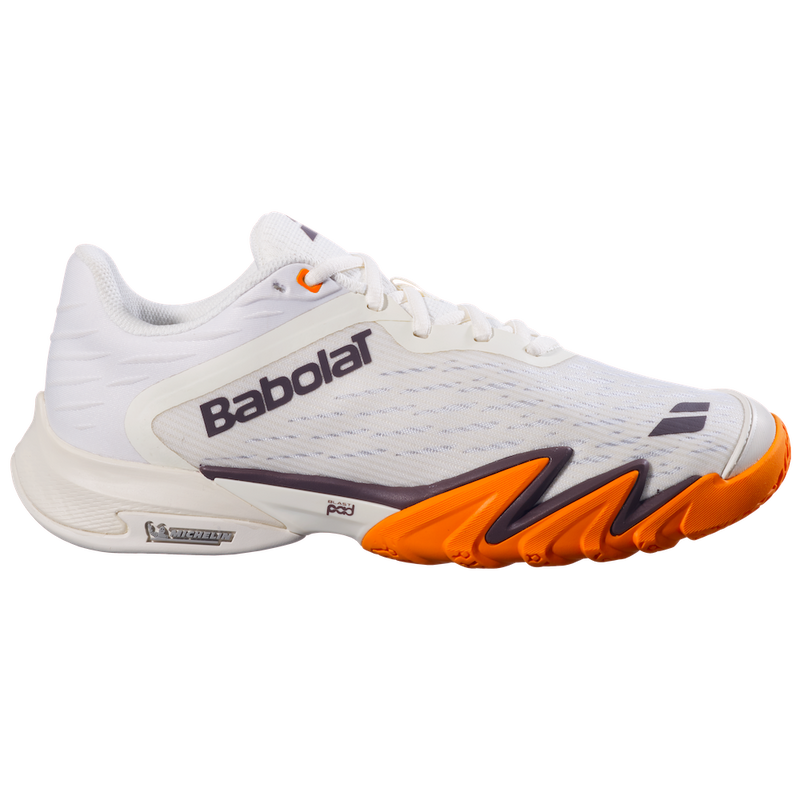 Babolat Premura 3 Men's Padel Shoes - Cream/Orange