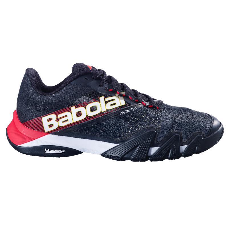 Babolat Jet Premura 2 Men's Padel Shoes - Black/Tomato Red