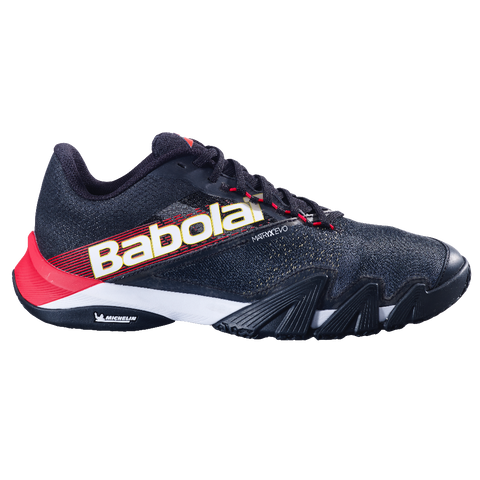 Babolat Jet Premura 2 Men's Padel Shoes - Black/Tomato Red
