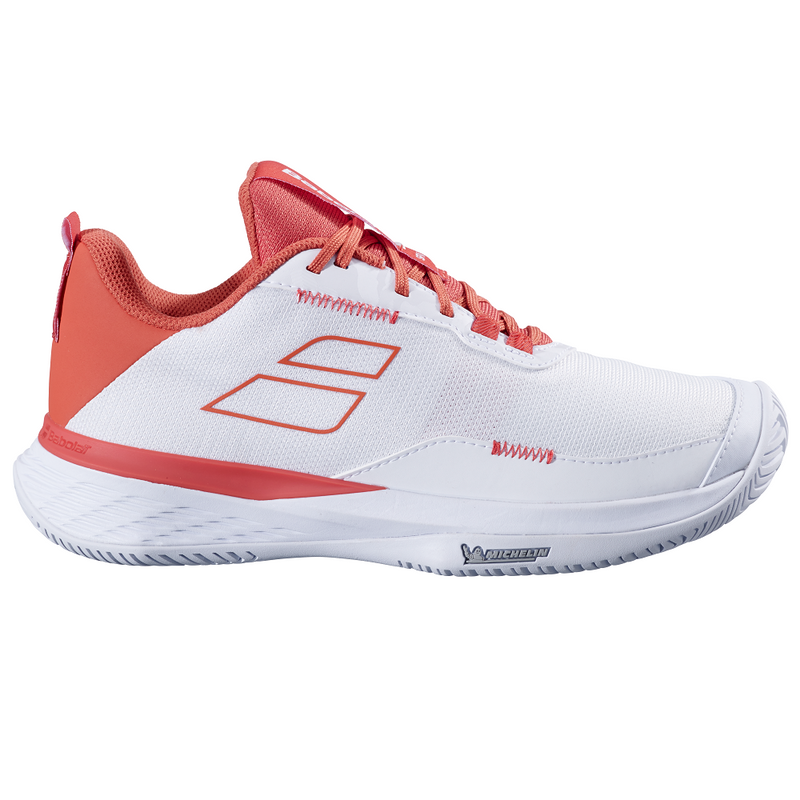 Babolat SFX Evo All Court Women's Tennis Shoes - White/Terra Cotta