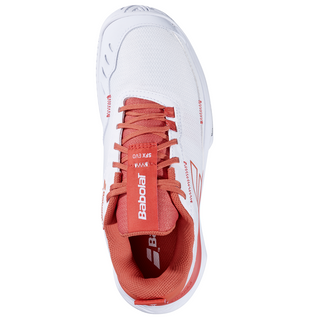 Babolat SFX Evo All Court Women's Tennis Shoes - White/Terra Cotta