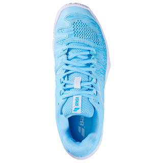 Babolat Sensa Womens Padel Shoes - Sky Blue/Tigerlily