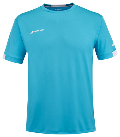 Babolat Play Crew Neck T-Shirt - Cyan Blue