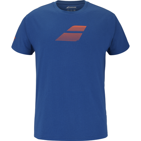 Babolat Exercise Big Flag T-Shirt - Dark Blue