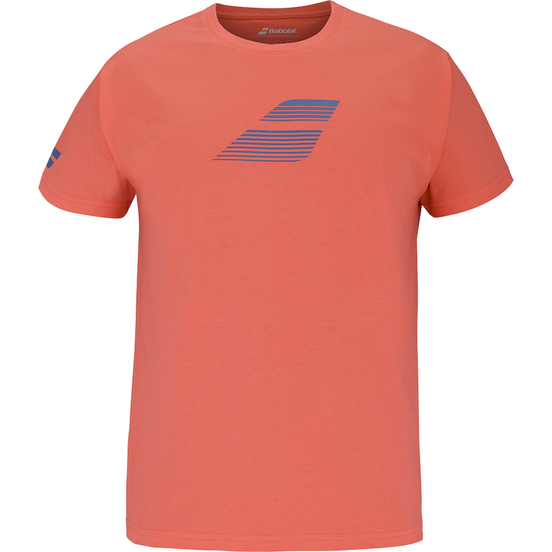 Babolat Exercise Big Flag T-Shirt - Hot Coral