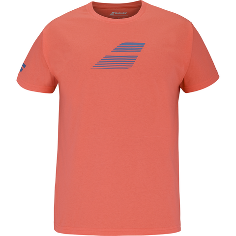 Babolat Exercise Big Flag T-Shirt - Hot Coral