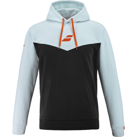 Babolat Men's Exercise Hooded Sweat - Illusion Blue